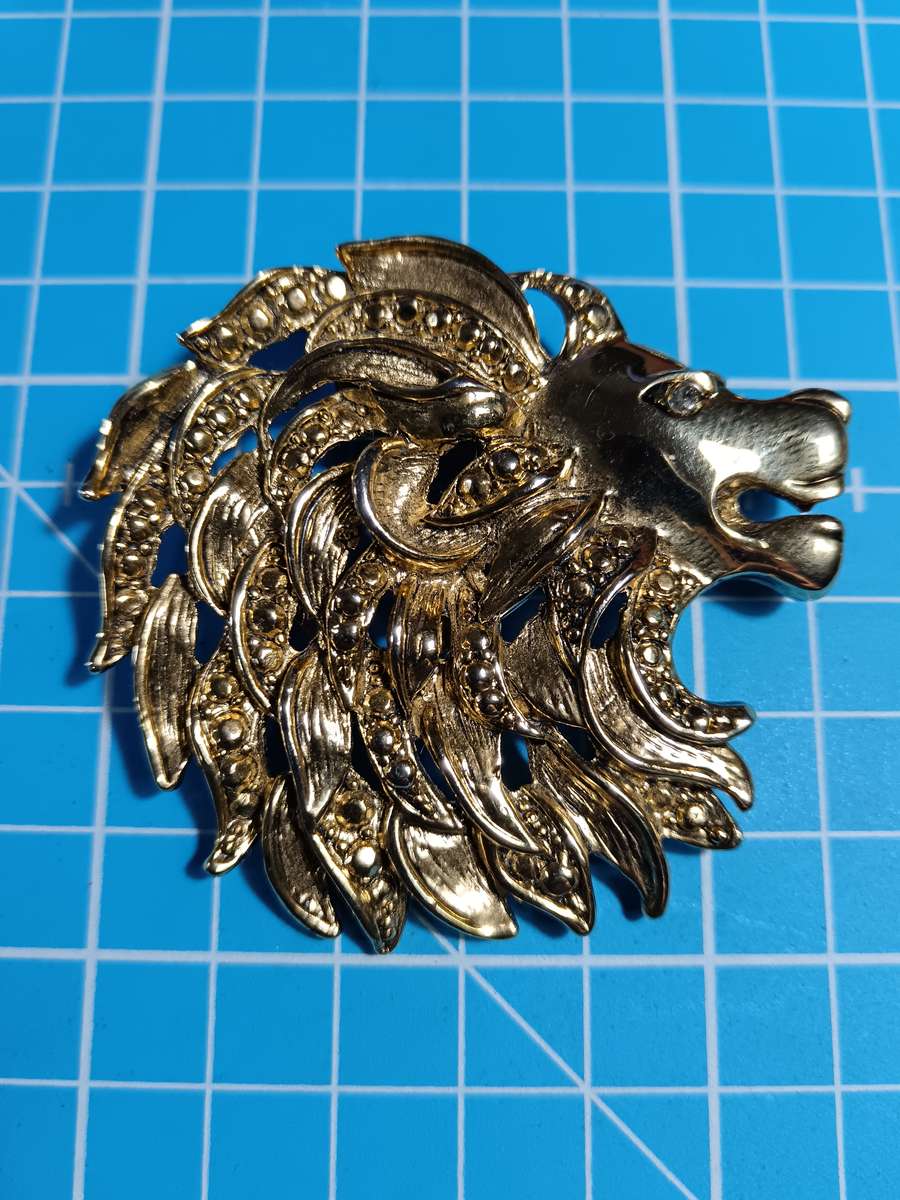 Costume Jewellery - lion brooch