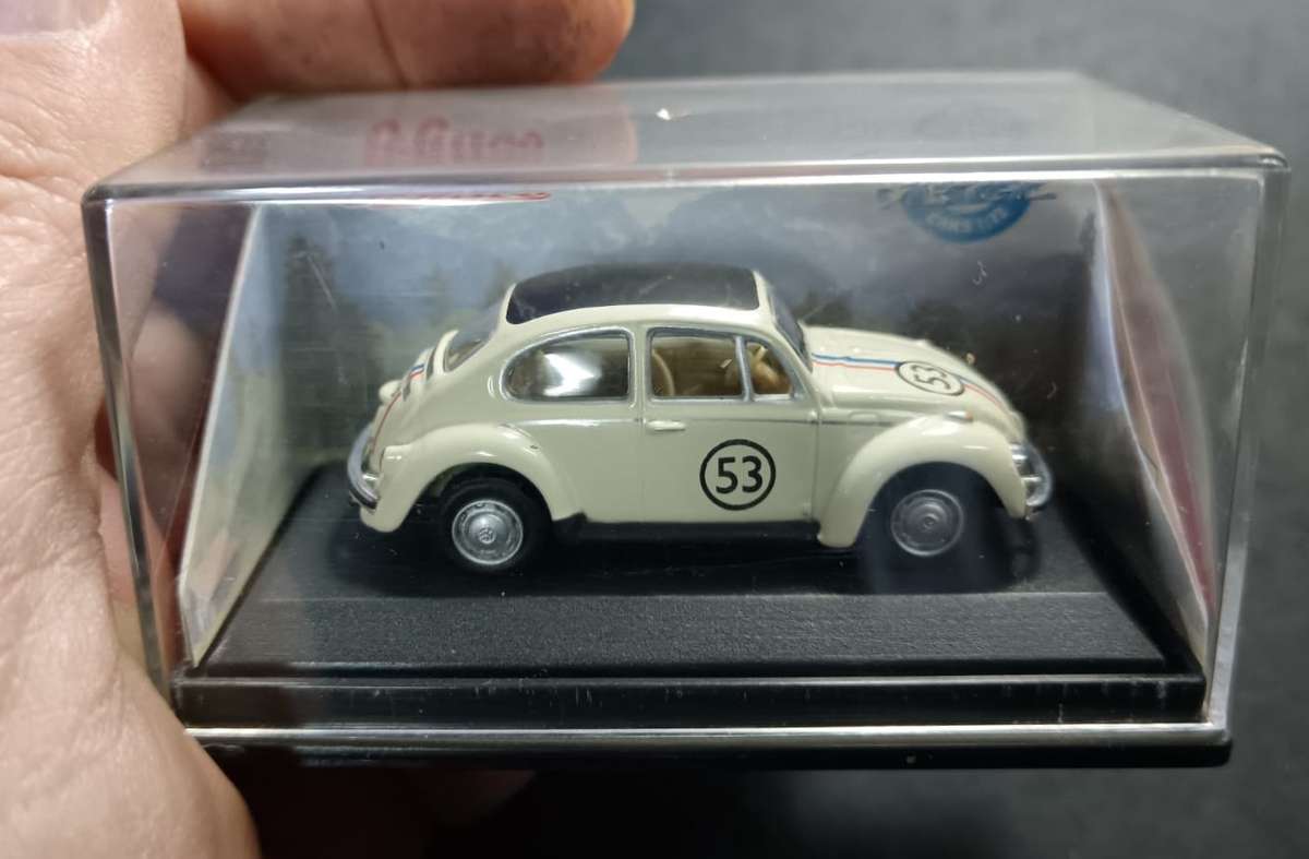 VW Beetle Model in Display Case