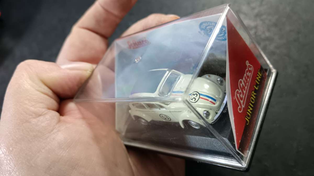 VW Beetle Model in Display Case