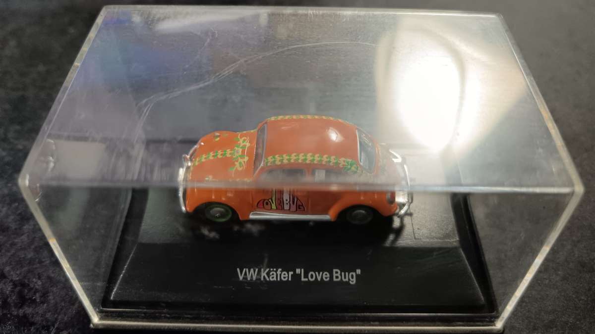 VW Love Bug in Display Case