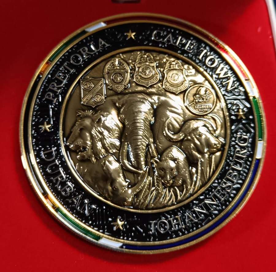 Pretoria/Cape Town/Durban/Johannesburg/United States Boxed Challenge Coin