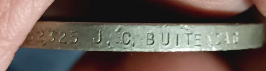 Full Size World War Two War Medal: Buitendag