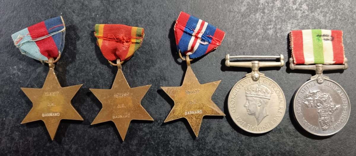 Full Size World War Two Group of 6: J.G Barnard