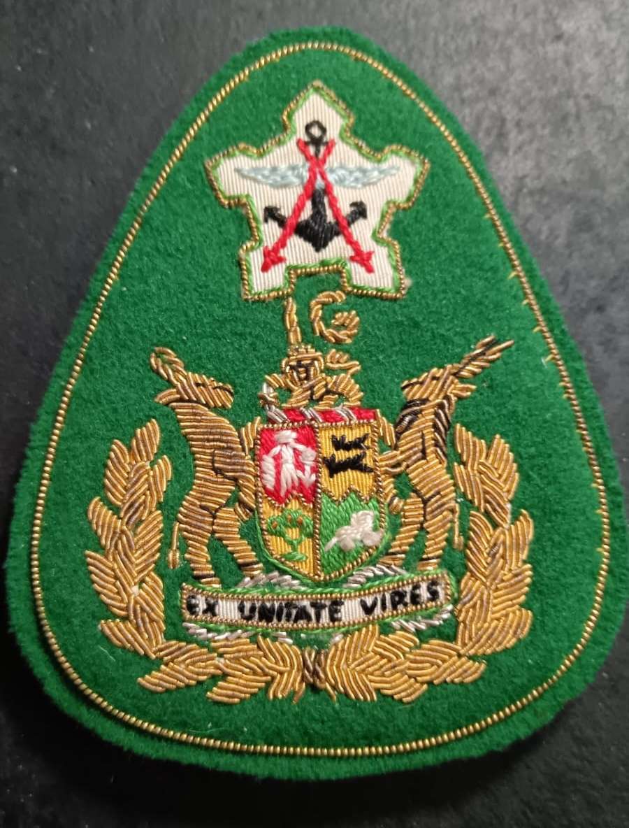 SADF - Sergeant Major of the Inspector Rank Badge ( Bullion )