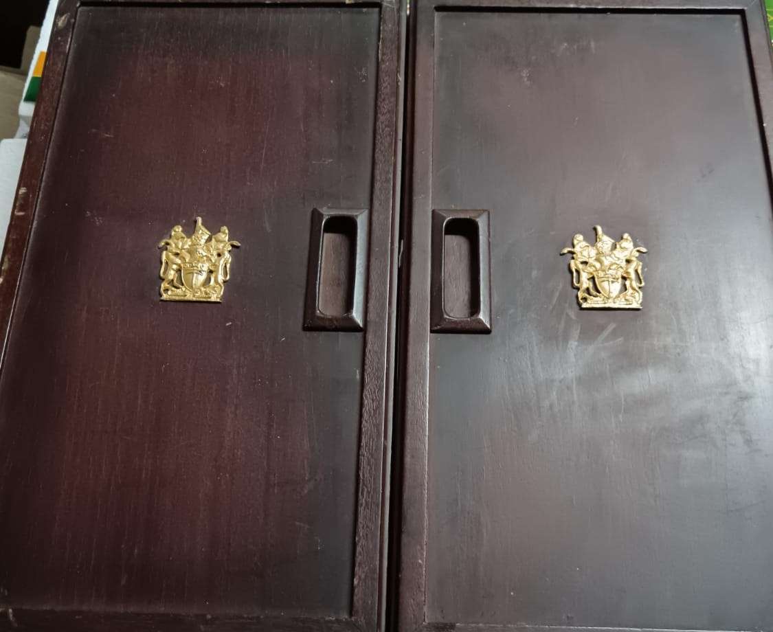 Rhodesian Security Forces Cap Badge Collection in Display Case - Numbered Set