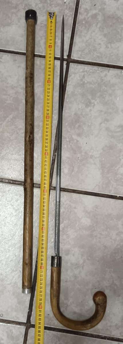 Antique James Smith and Sons Sterling Silver Cane Sword