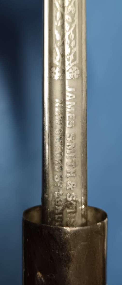 Antique James Smith and Sons Sterling Silver Cane Sword