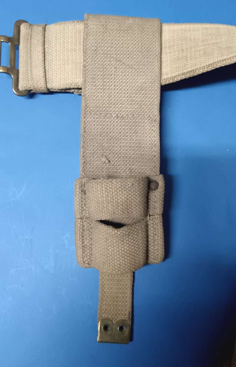 World War Two Webbing Belt with Frog Dated 1943