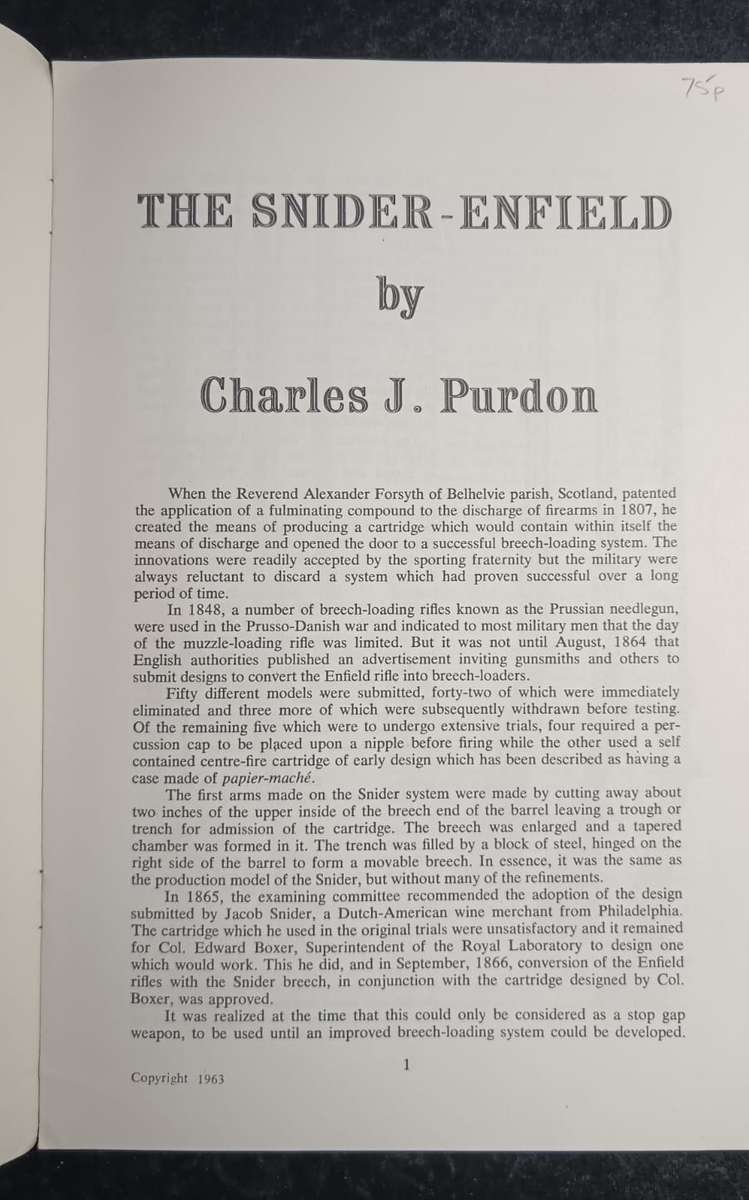 The Snider Enfield