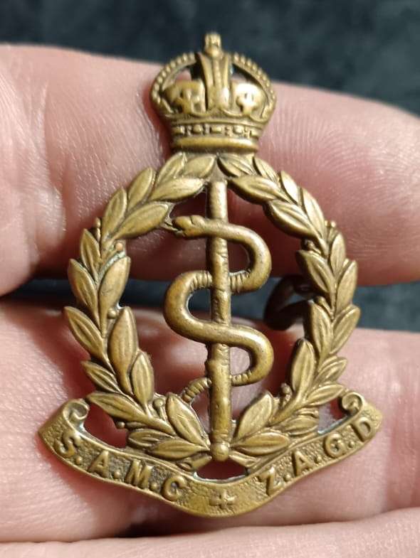 South African Medical Corps Cap/Collar Badge