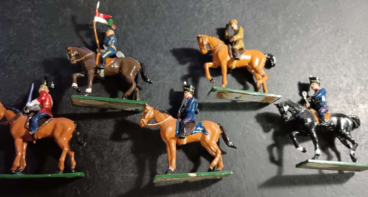 Collection of Detailed Lead Hand Painted Figurines/Soldiers