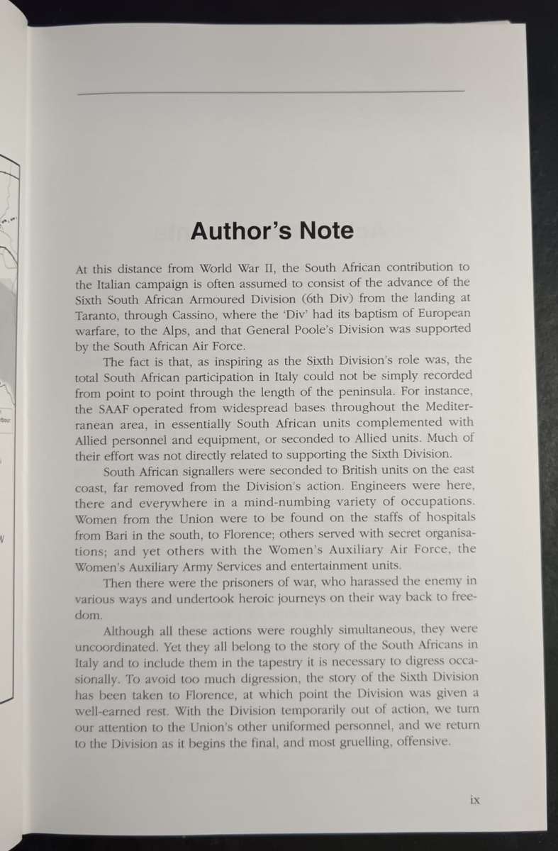 War in Italy: With the South Africans from Taranto to the Alps (South Africans at War) - Hardcover