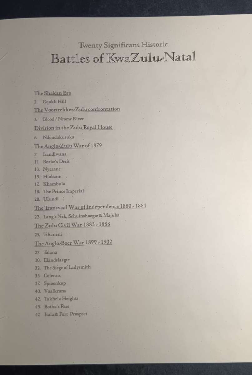 Twenty Significant Historic Battles of KwaZulu-Natal  Gillings, Ken