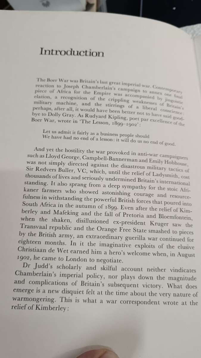 The Boer War Judd, Denis