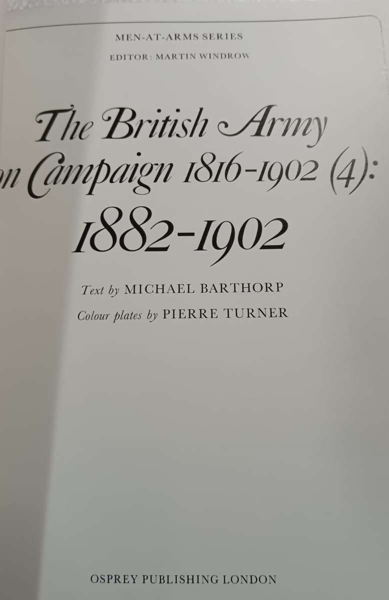 The British Army on Campaign 18821902