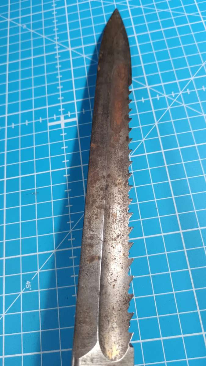 German Model KS98 Sawback Bayonet with Erfurt - No Scabbard