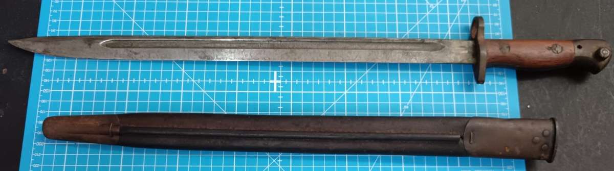 Pattern 1907 Byonet with Scabbard Dated 1941