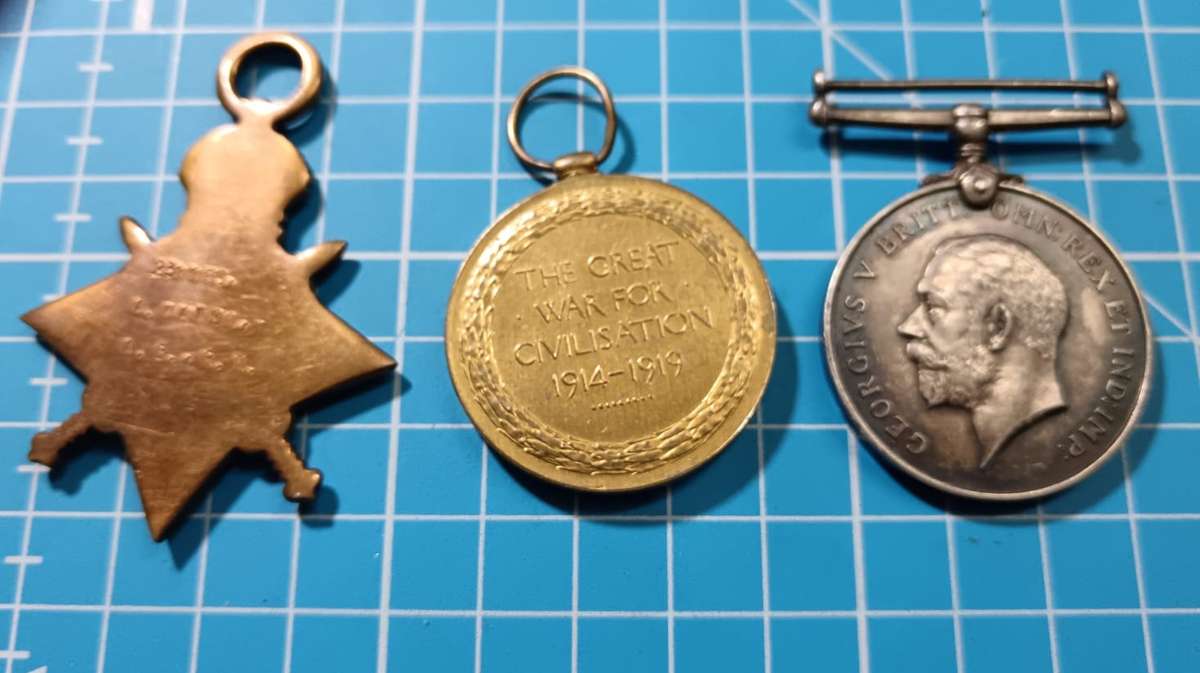 Full Size World War One Group of 3: 1166 A.Watson A.B R.N.