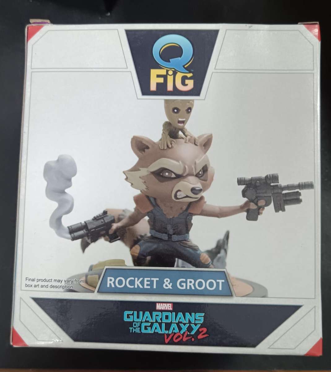 Loot Crate Exclusive 2017 QFig Rocket And Groot Figure Guardians 2 New in Box