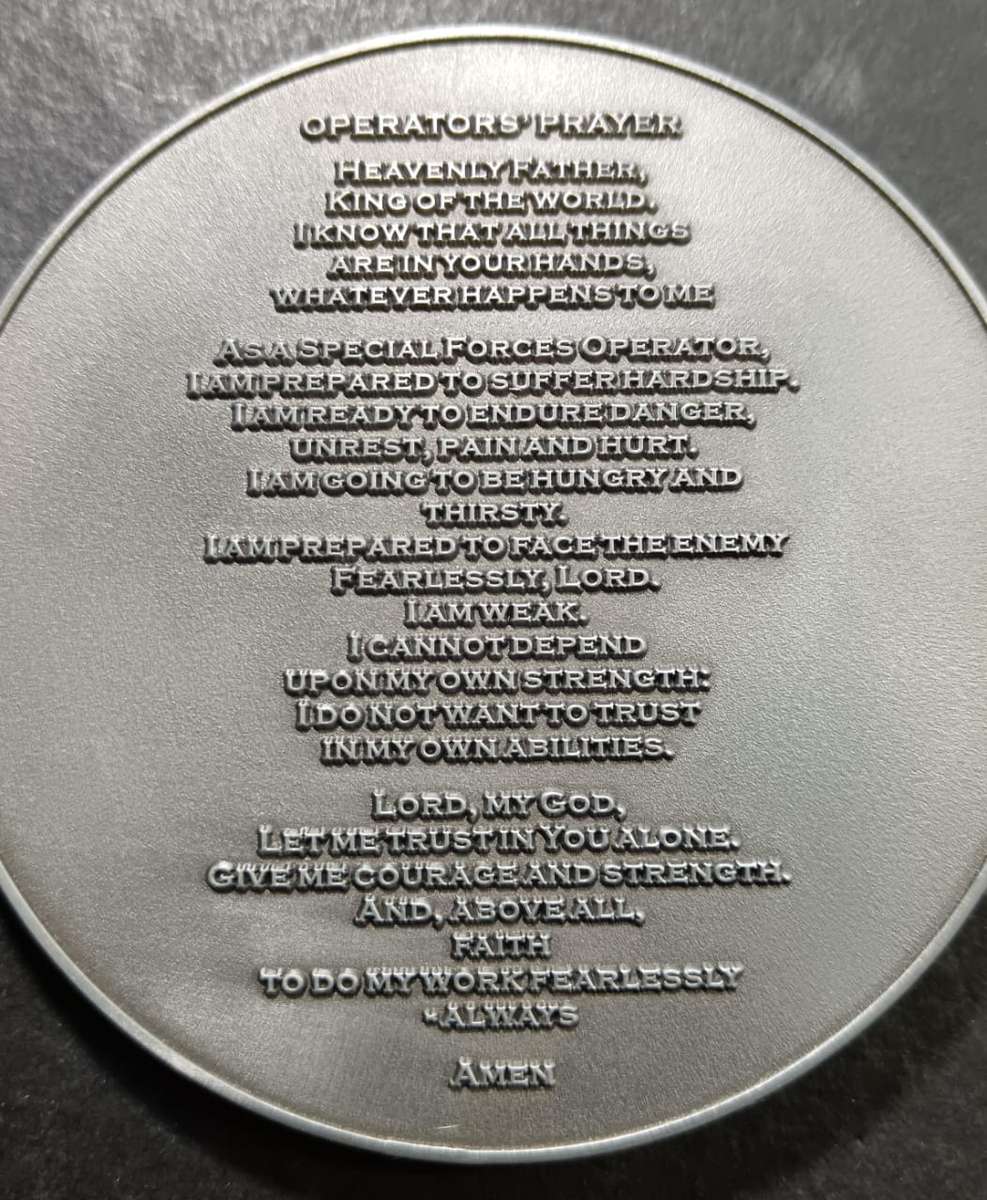 SADF/SANDF - Large Special Forces ( Recce ) Challenge Coin ( Special Piece )