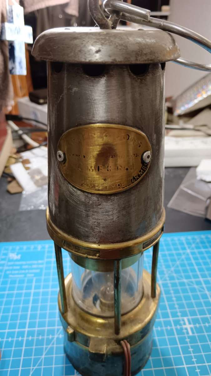 Vintage Wolf Safety Lamp