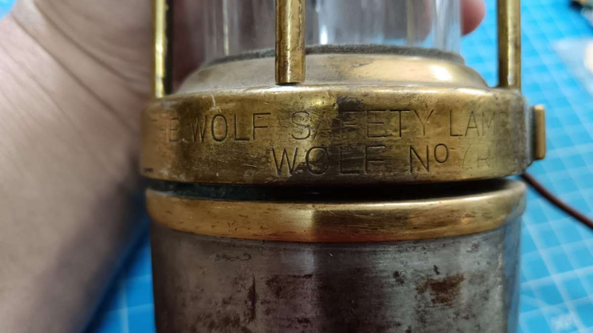 Vintage Wolf Safety Lamp