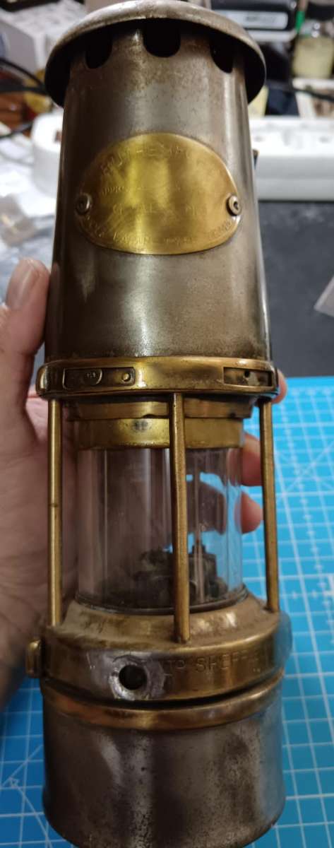 Vintage Wolf Safety Lamp