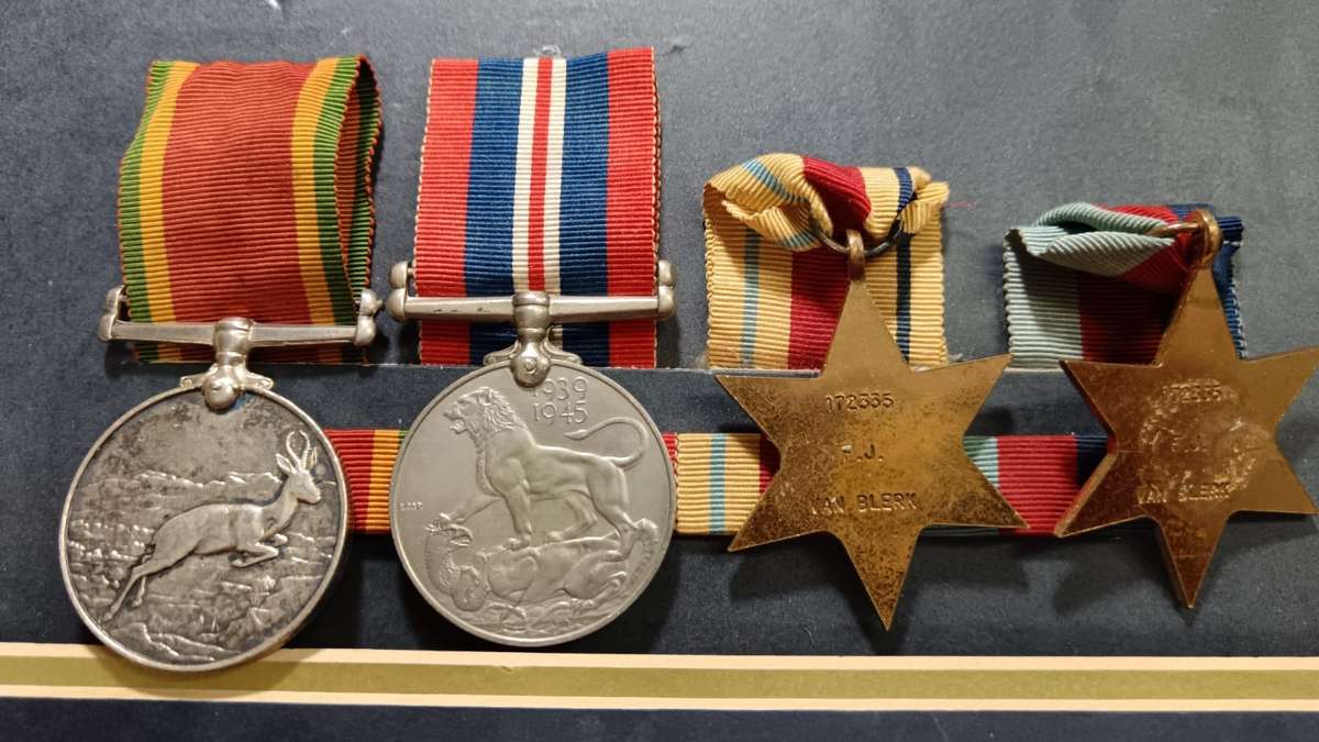 Full Size World War Two Group of 4: 172335 J Van Blerk