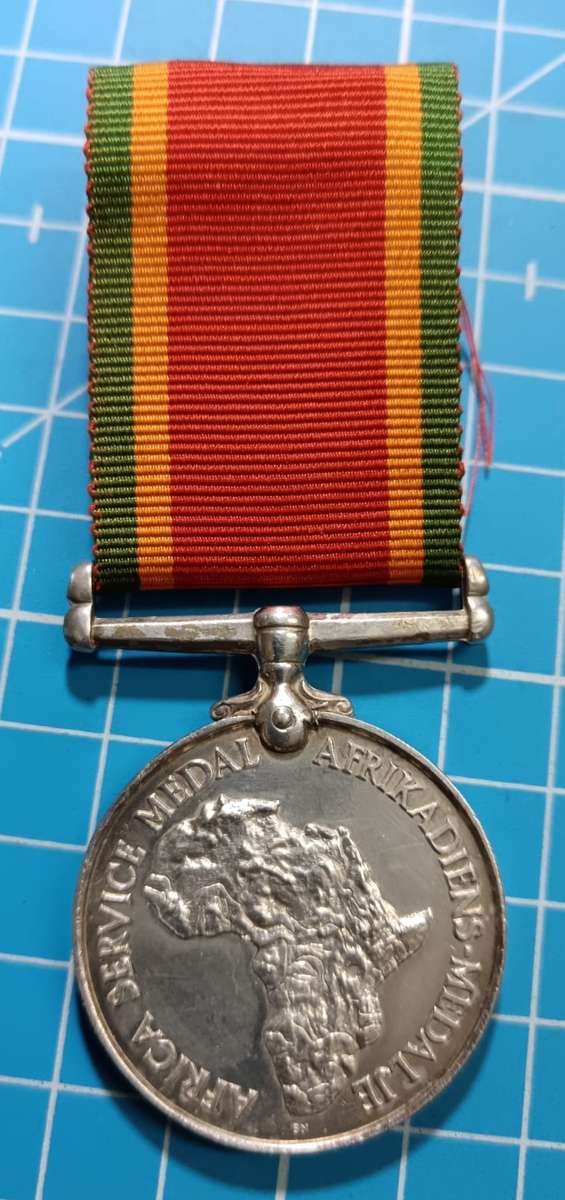 Full Size World War Two Silver Africa Service Medal:Doughlas