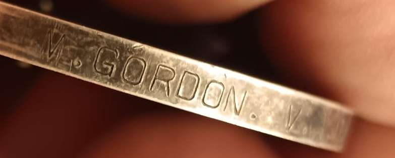 Full Size World War One Silver War Medal: M.Gordon V.A.D