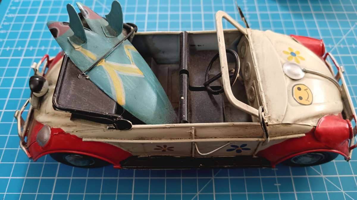 Large VW Car Metal Model