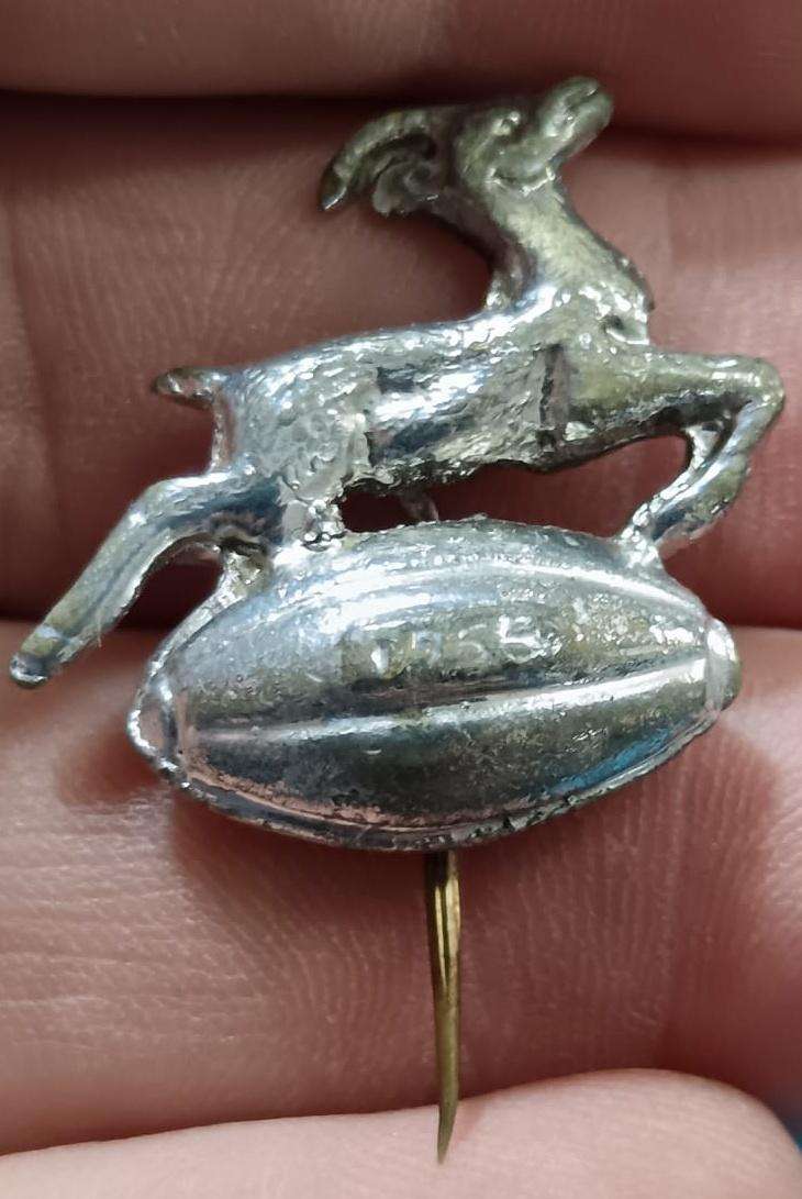 Vintage Springbok Rugby Pin Badge
