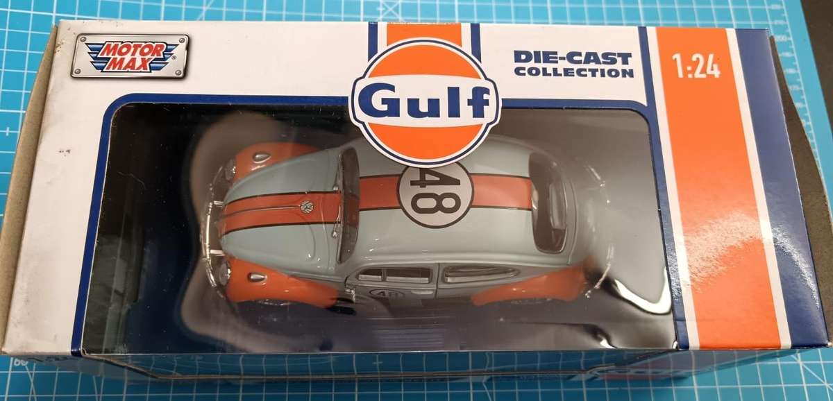 Motor Max 66 Vw Beetle ( Gulf Colors) 1:24