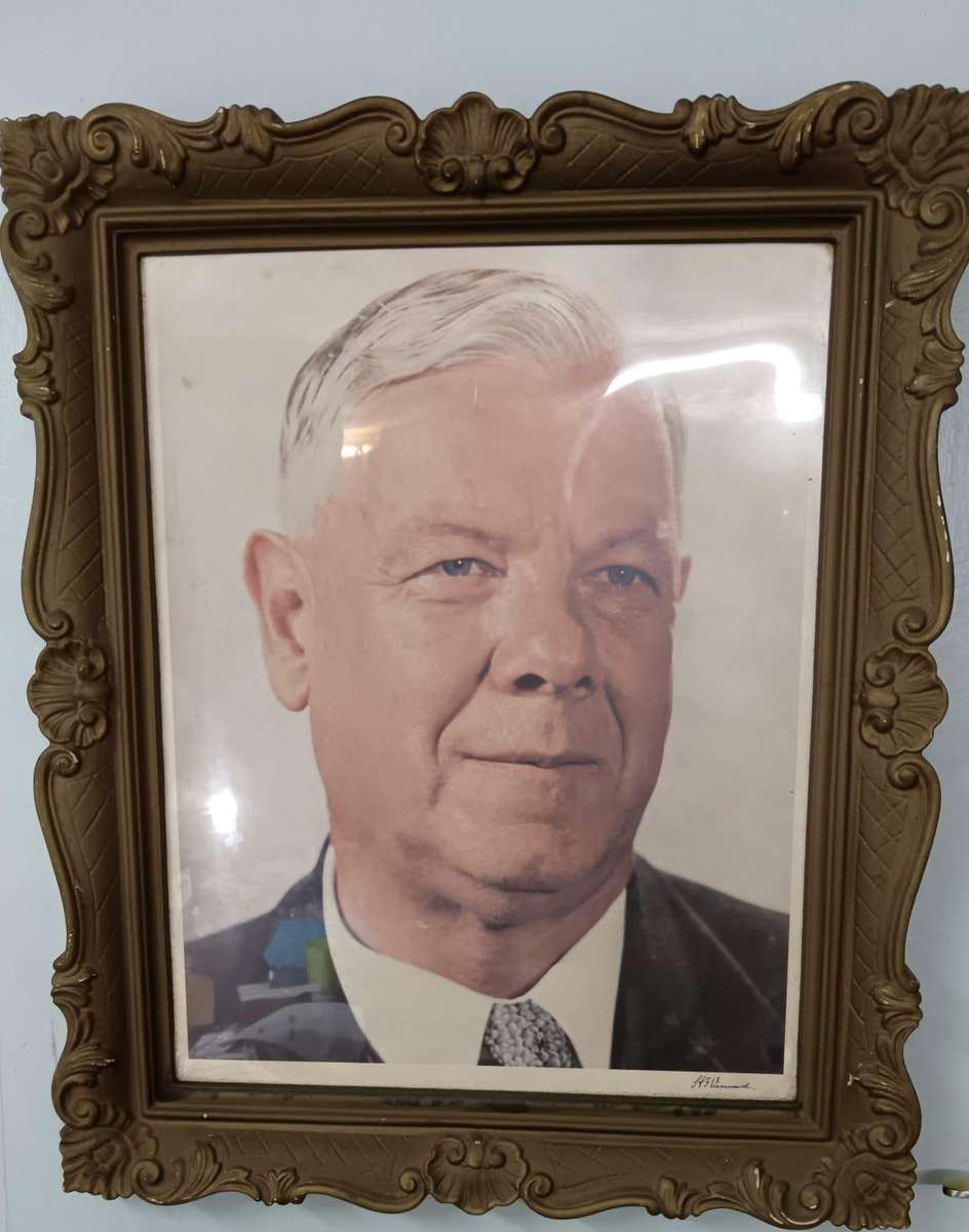 Large Framed and Hand-Signed Photo of Hendrik Verwoerd