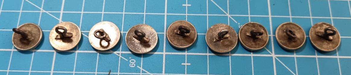 Artist Rifles ( 28th County of London Regiment ) Silver Plated Mufti Blazer Button Lot