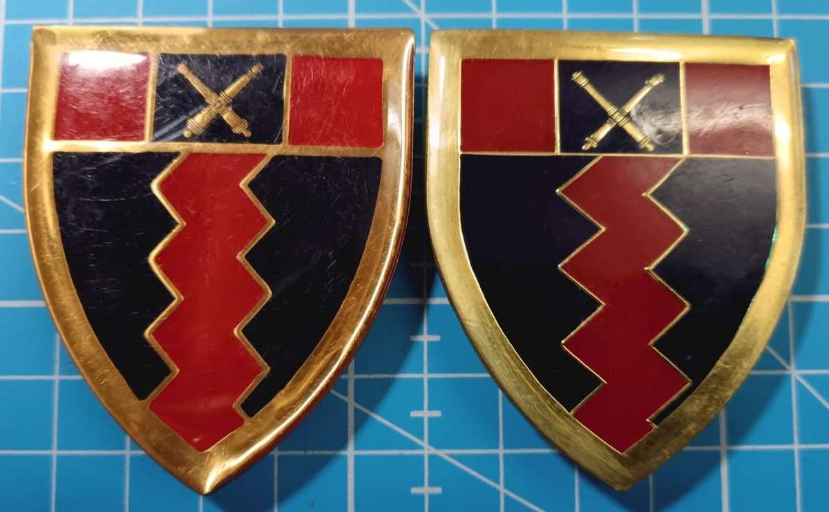 SADF - 10 Artillery Brigade Shoulder Flash Pair