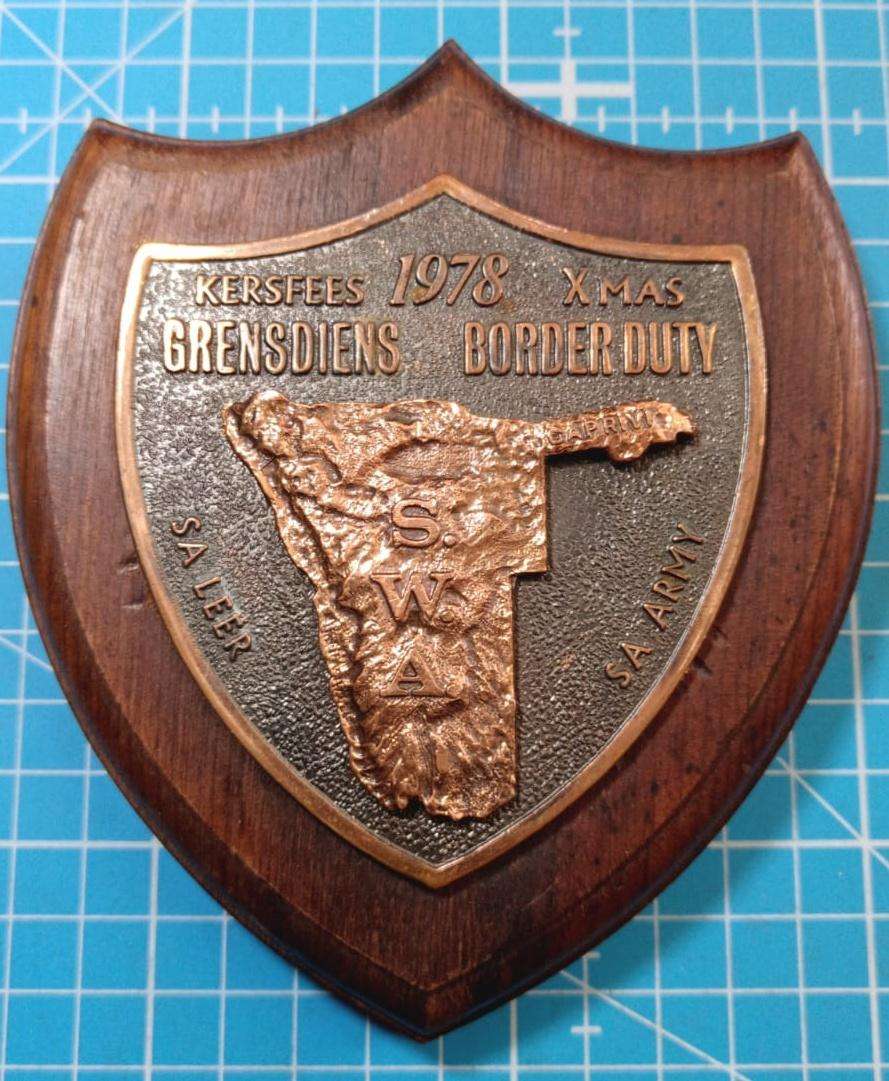 SADF - Border Duty Commemorative Plaque