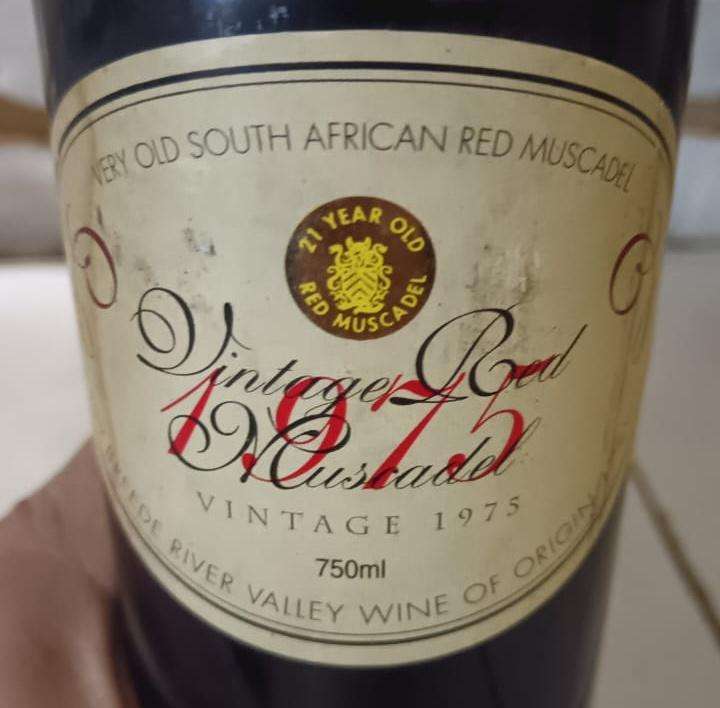 Very old South African Red Muscadel - Vintage 1975