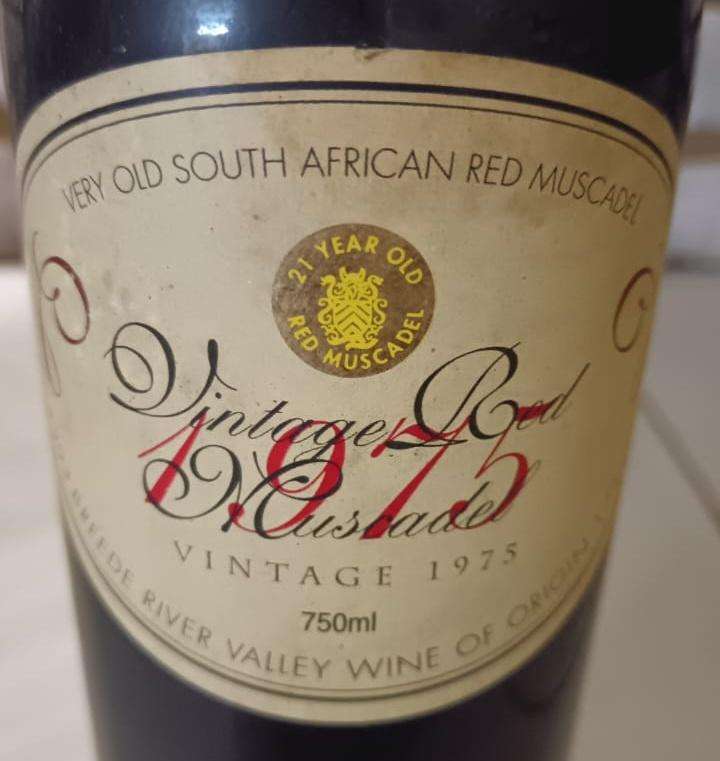 Very old South African Red Muscadel - Vintage 1975