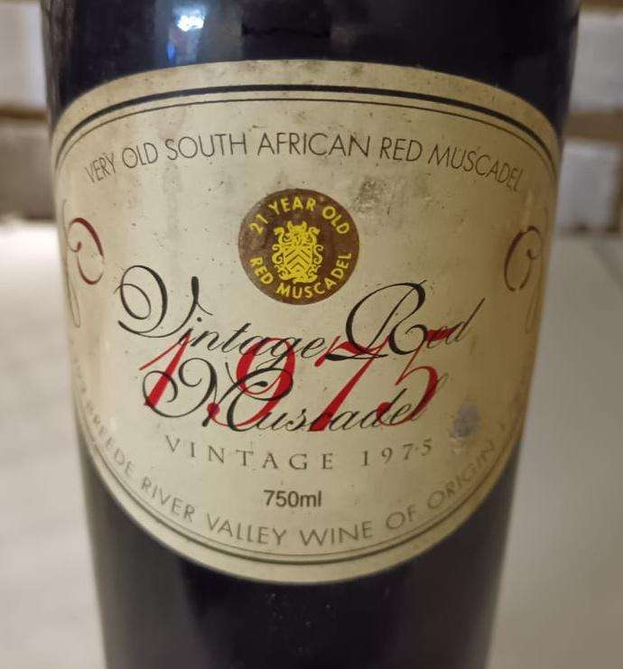 Very old South African Red Muscadel - Vintage 1975