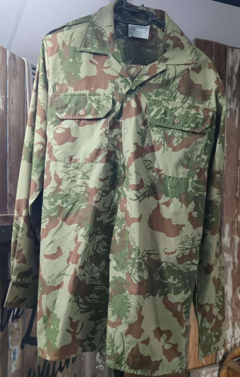 South African Police Task Force Camo Shirt and Trousers in Very Good Condition