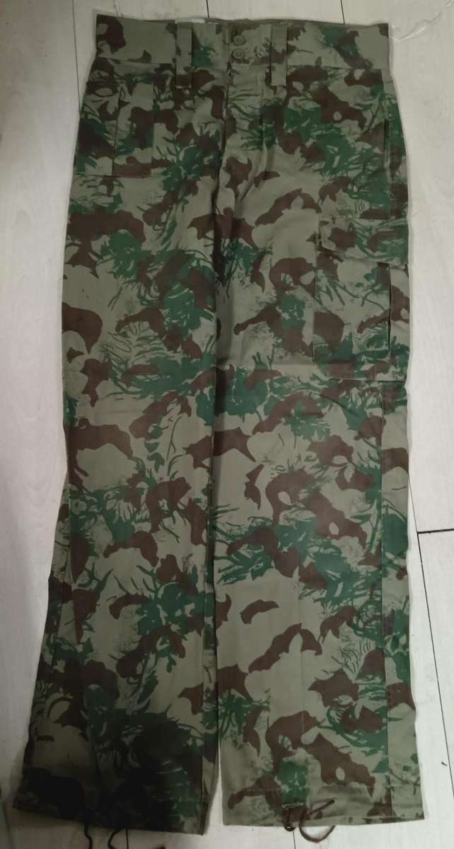 South African Police Task Force Camo Shirt and Trousers in Very Good Condition