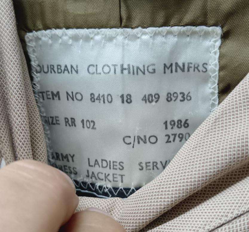 SADF - Military Academy Dress Uniform - Jacket/Jersey/Shirt Dated 1986