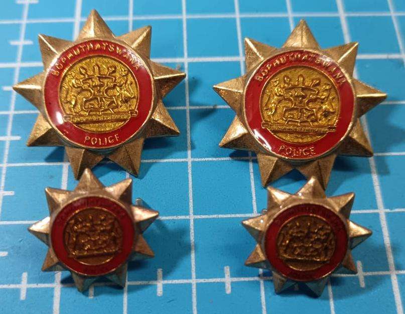Homelands - Bophuthatswana Police Rank Lot