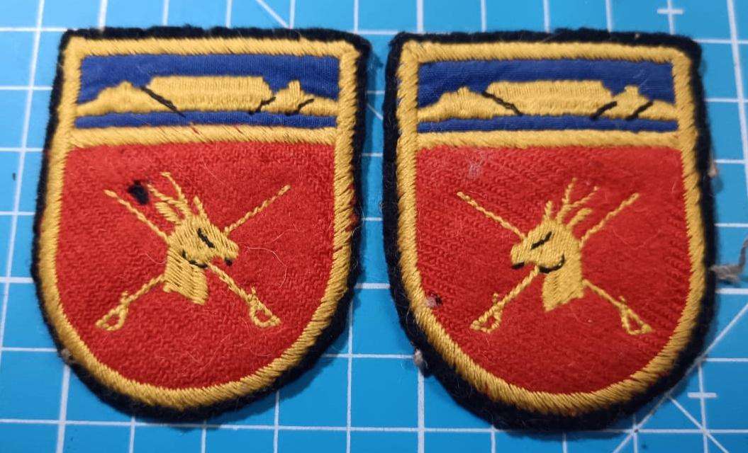 SADF - Westrern Province Command Shoulder Flash Pair