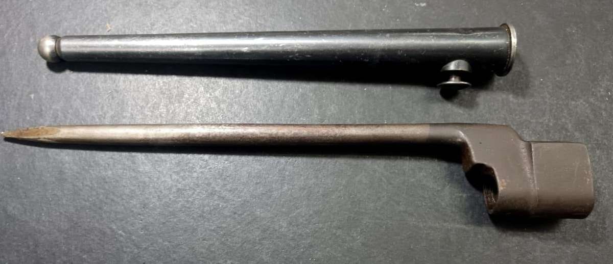 WW2: No.4 MKII Spike Bayonet w/ MKI Scabbard