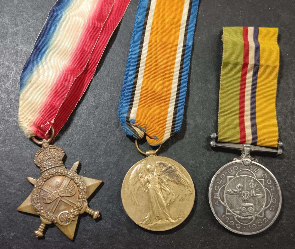 Full Size Boer War/First World War Group: Burger A.J.Dreyer/SJT A.J.Dreyer 13 Mounted Rifles