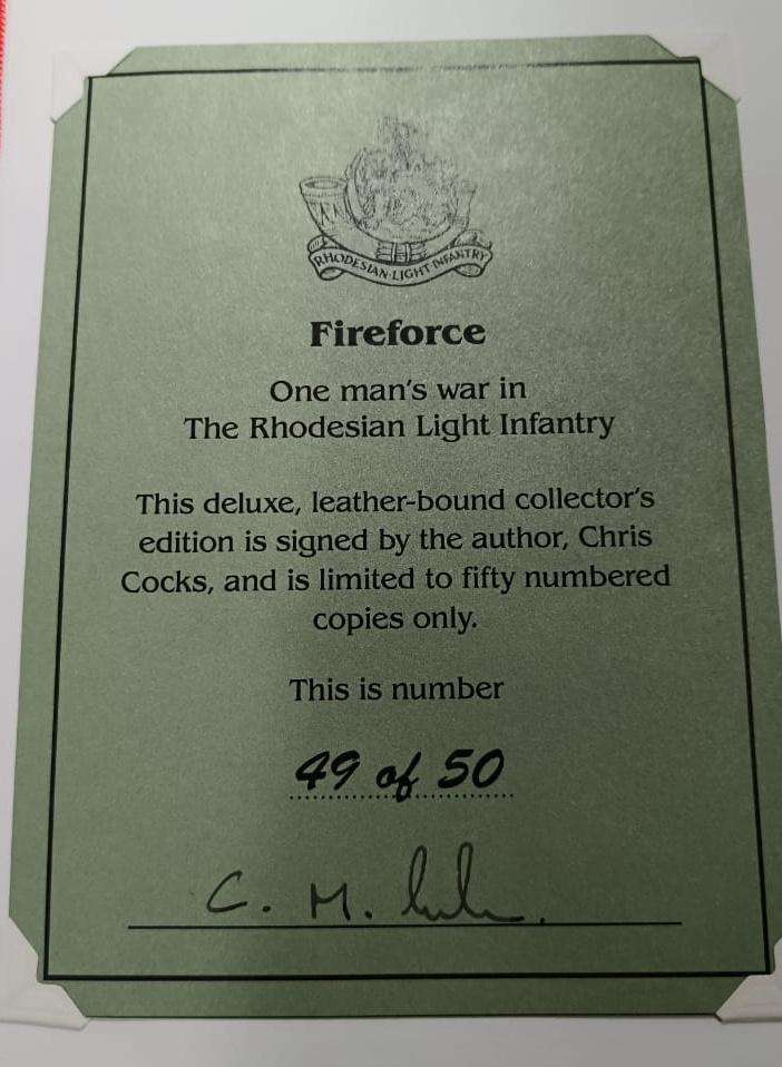 Rhodesia - Fireforce ( Limited Edition 49/50 ) Hardcover