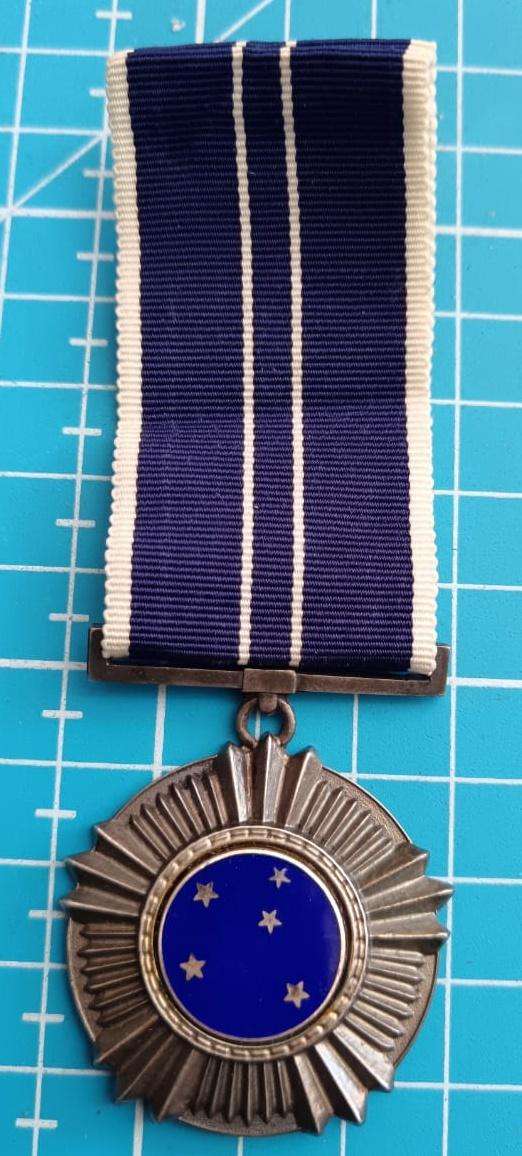 SADF - Full Size Southern Cross Medal ( Silver - SA Mint ) - Number 97