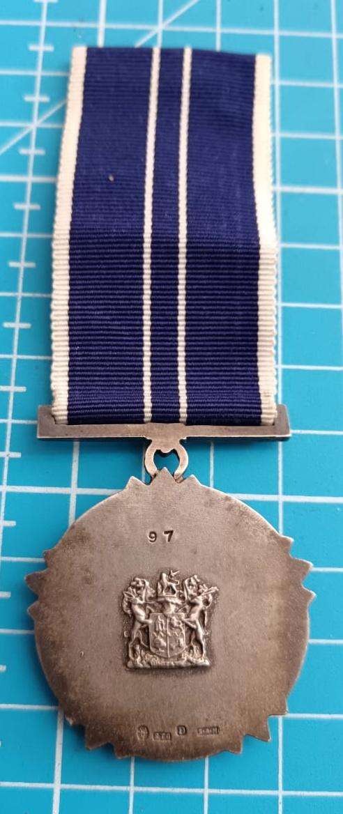 SADF - Full Size Southern Cross Medal ( Silver - SA Mint ) - Number 97